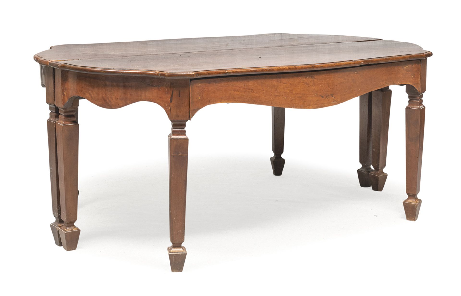 WALNUT TABLE DIVISIBLE IN TWO CONSOLES CENTRAL ITALY LATE 18th CENTURY - Bild 2 aus 2