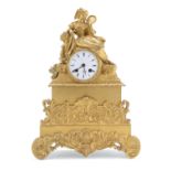 BEAUTIFUL BRONZE TABLE CLOCK FRANCE 19th CENTURY