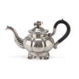 SILVER TEAPOT ITALIAN KINGDOM LATE 20TH CENTURY