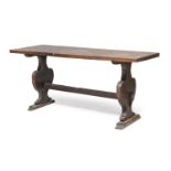 SMALL REFECTORY TABLE IN WALNUT 18th CENTURY ELEMENTS