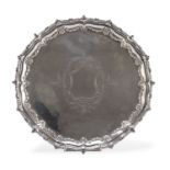 SILVER-PLATED SALVER UK EARLY 20TH CENTURY
