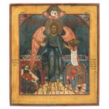 RUSSIAN TEMPERA ICON LATE 19th CENTURY