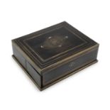 BOULLE BOX IN EBONY NAPOLEON III PERIOD