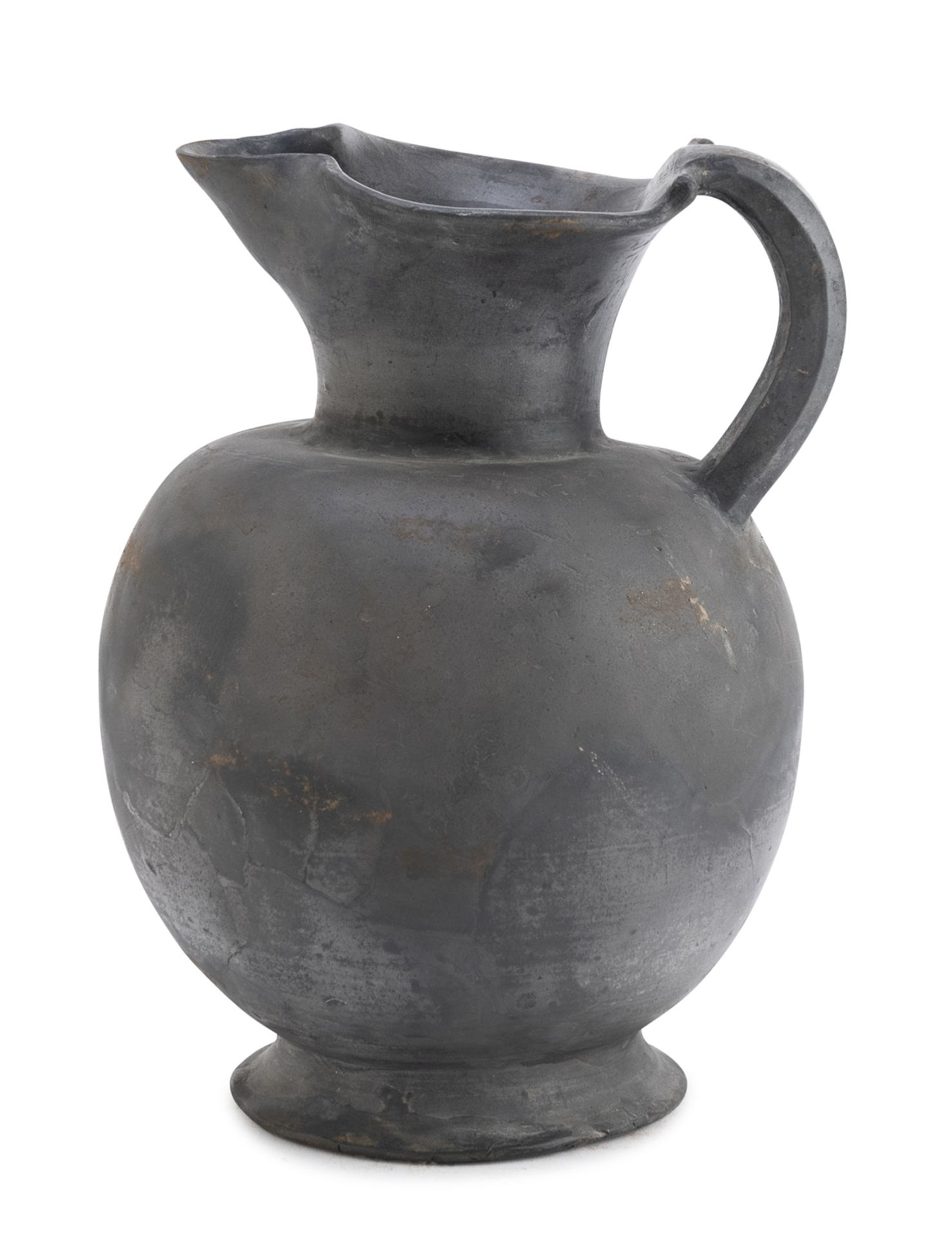OINOCHOE IN GRAY BUCCHERO 7th CENTURY BC (not exportable from Italy)