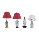 FOUR SMALL LAMPS EARLY 20TH CENTURY