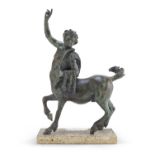 BRONZE SCULPTURE OF THE CENTAUR CHIRONE 20TH CENTURY