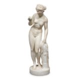 ALABASTER SCULPTURE OF VENUS LATE 20TH CENTURY