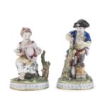 PAIR OF PORCELAIN GROUPS LATE 19th CENTURY