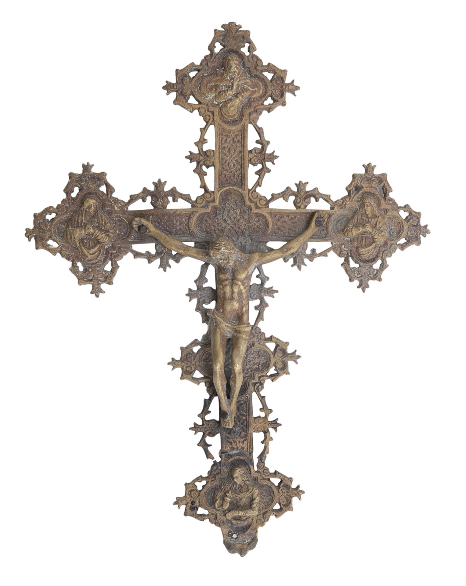 BRONZE CRUCIFIX 19th CENTURY