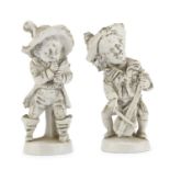 PAIR OF PORCELAIN FIGURES GINORI EARLY 20TH CENTURY