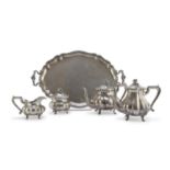 SILVER TEA AND COFFEE SET MILAN 1934/1944