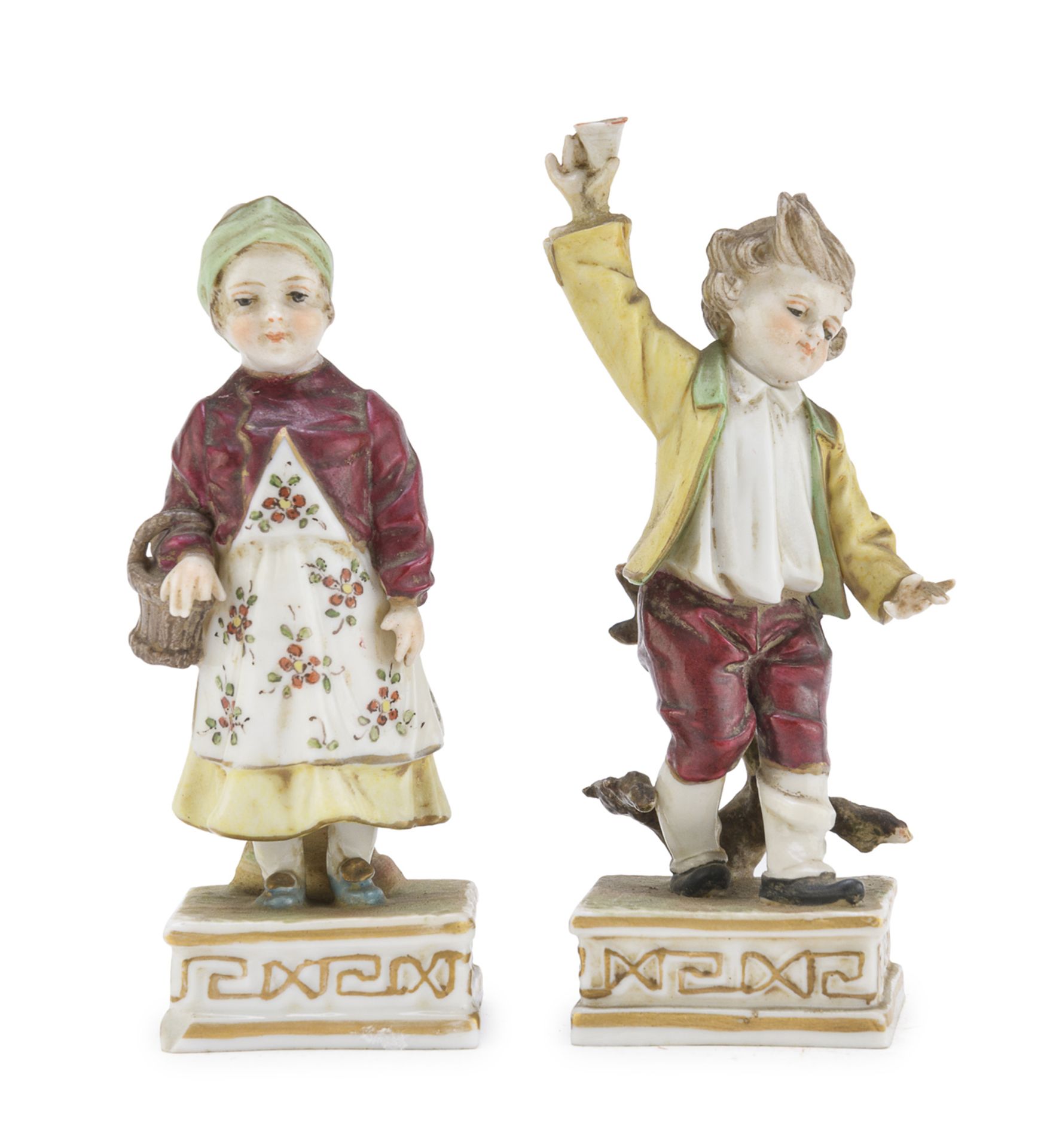 PAIR OF MIGNON PORCELAIN FIGURES SEVRES 19TH CENTURY