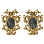PAIR OF GILTWOOD MIRRORS ROME 18th CENTURY