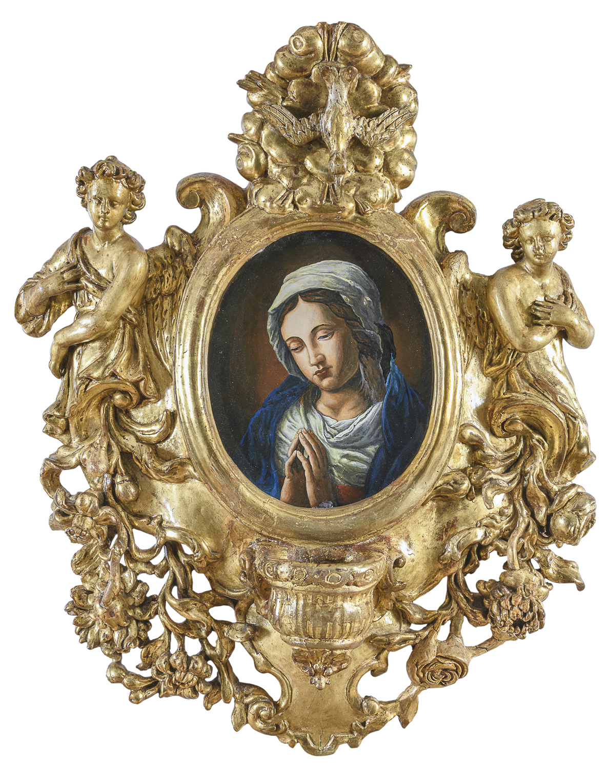 BEAUTIFUL GILTWOOD FRAME PROBABLY ROME EARLY 18TH CENTURY