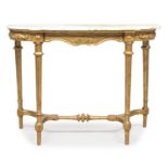 SMALL CONSOLE IN GILTWOOD LATE 19TH CENTURY