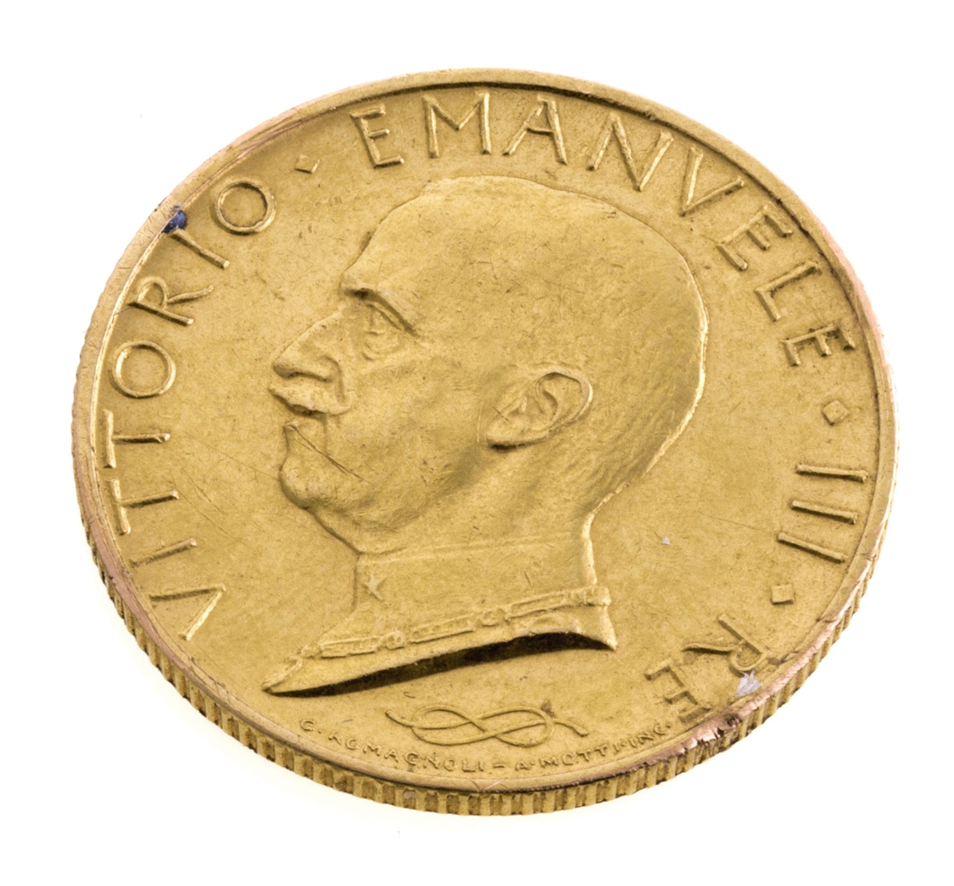 COIN OF VITTORIO EMANUELE III - L100 1931 IX R (1900-1946)