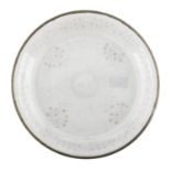 GLASS COOKIE PLATE EARLY 20TH CENTURY