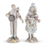 PAIR OF PORCELAIN FIGURES PROBABLY FRANCE EARLY 20TH CENTURY