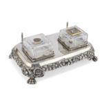 SILVER-PLATED INKWELL EARLY 20TH CENTURY