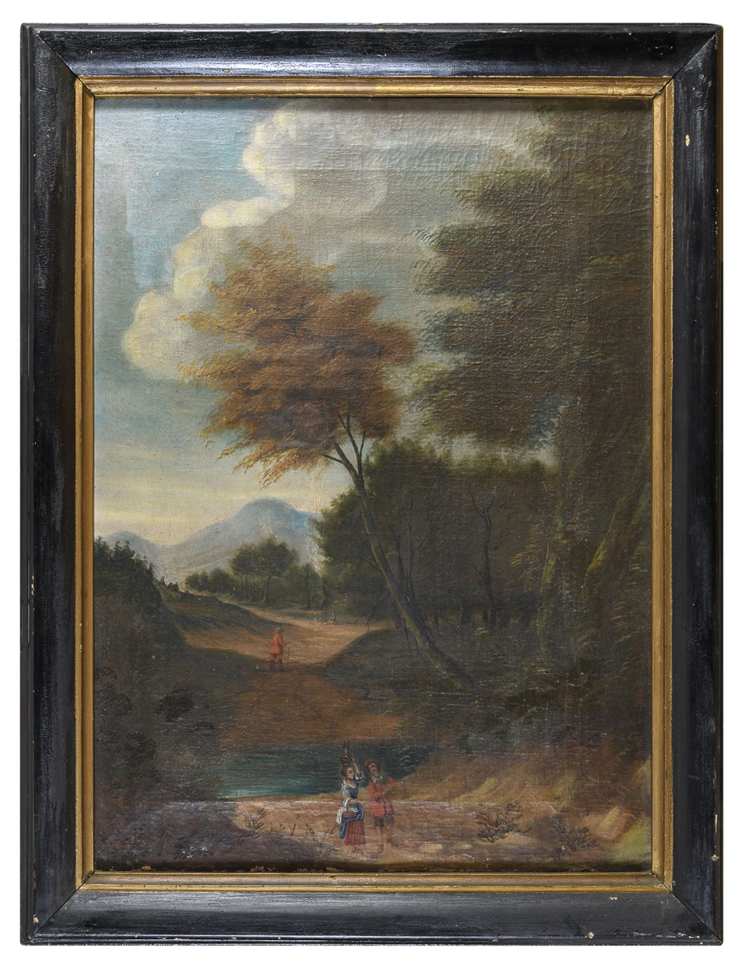 DUTCH OIL PAINTING BY PAINTER ACTIVE IN ITALY 18th CENTURY