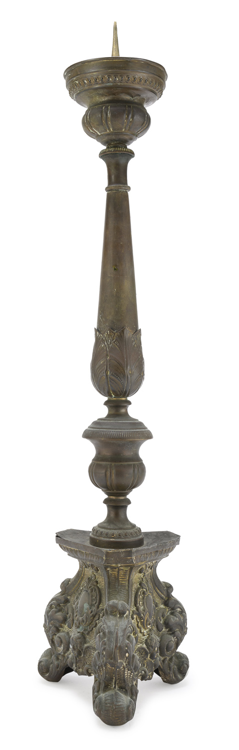 BIG METAL CANDLESTICK 19th CENTURY