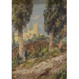 TUSCAN OIL PAINTING EARLY 20TH CENTURY