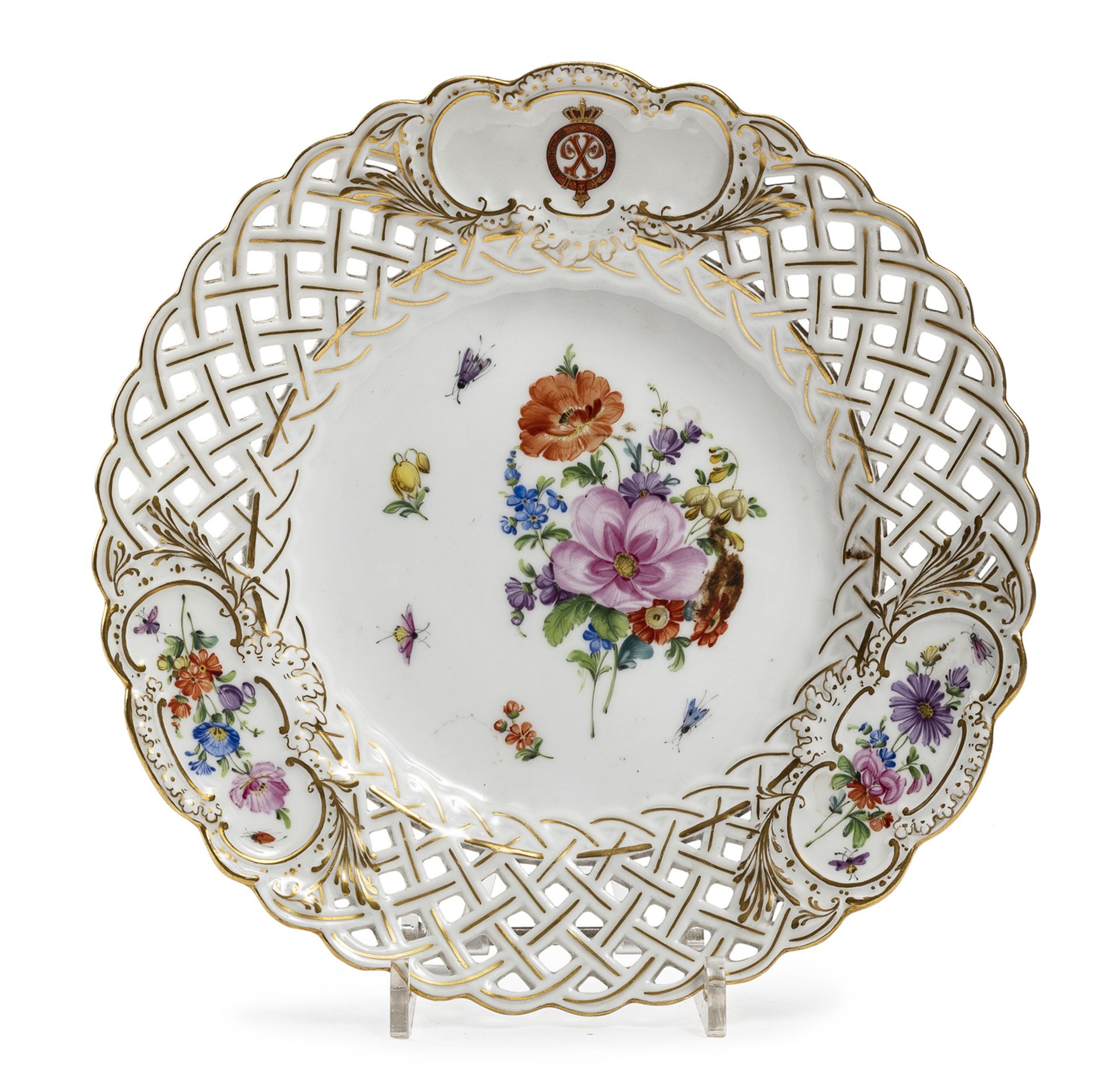 PORCELAIN PLATE MESISSEN 19th CENTURY