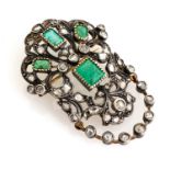 BEAUTIFUL GOLD AND SILVER TREMBLANT BROOCH