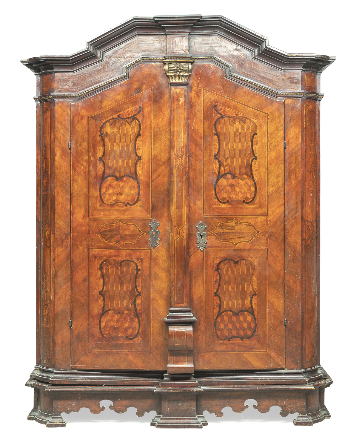 RARE WALNUT BRIAR CABINET GERMANY 18th CENTURY - Image 2 of 2