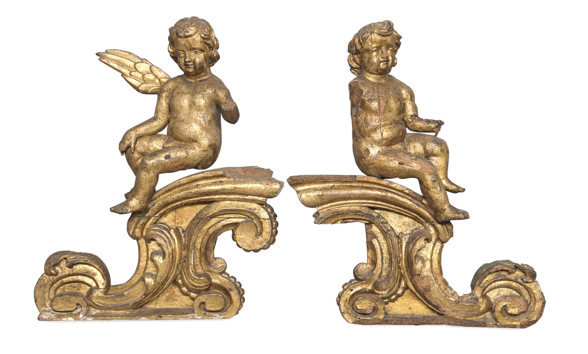 RARE PAIR OF PULPIT FRIEZES VENETO 17th CENTURY