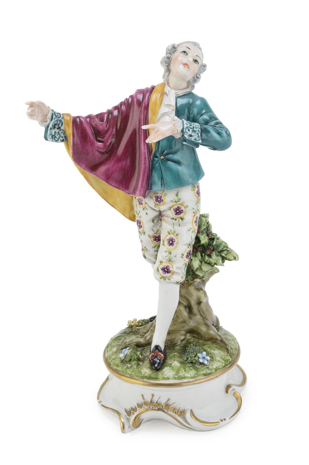 PORCELAIN GENTLEMAN FIGURE GINORI 20th CENTURY