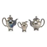 SILVER TEA AND COFFEE SET ALESSANDRIA 1944/1968