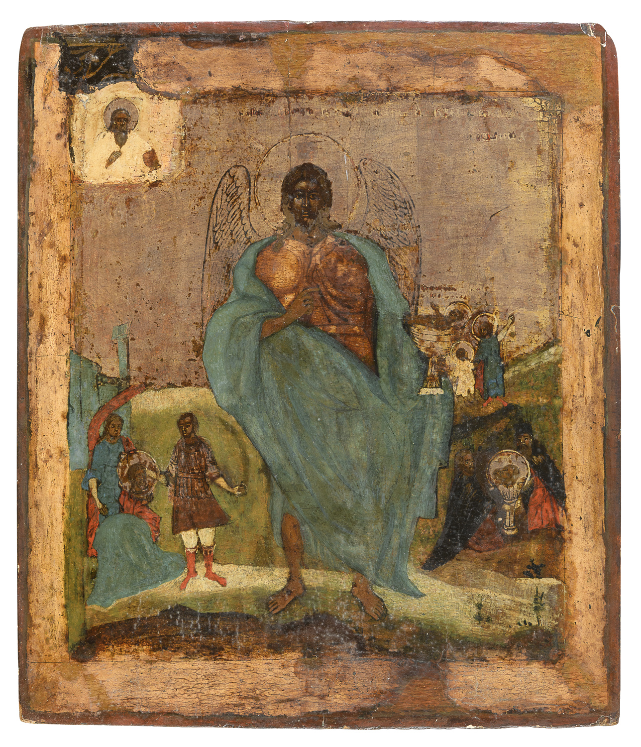 RUSSIAN TEMPERA PAINTING LATE 18th CENTURY