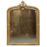 MIRROR IN GILTWOOD 19TH CENTURY