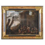 PAIR OF OIL PAINTINGS IN THE MANNER OF BAMBOCCIO 17th CENTURY