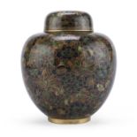 A CHINESE LIDDED CLOISONNÉ JAR 20TH CENTURY.