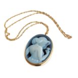 GOLD NECKLACE WITH CAMEO