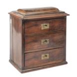 MIGNON NAVY CHEST OF DRAWERS LATE 19th CENTURY ENGLAND