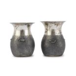 PAIR OF SILVER TOOTHPICK HOLDERS ITALY 1944/1968