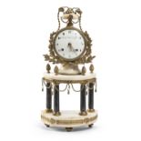 SMALL RARE TABLE CLOCK MAROCO ET FILS PARIS END OF THE LOUIS XVI PERIOD