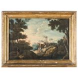 PAIR OF VENETO OIL PAINTINGS 18TH CENTURY