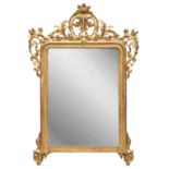 MIRROR IN GILTWOOD 19TH CENTURY