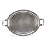 SILVER-PLATED OVAL TRAY UK EARLY 20TH CENTURY