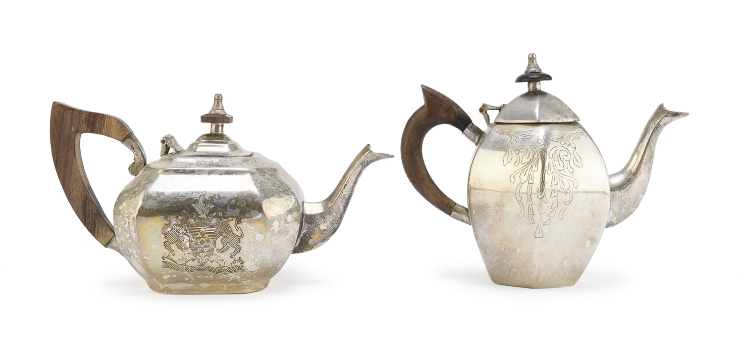 TEAPOT AND COFFEE POT IN SHEFFIELD UK LATE 19th CENTURY