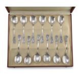 TWELVE ICE CREAM SPOONS KINGDOM OF ITALY EARLY 20TH CENTURY