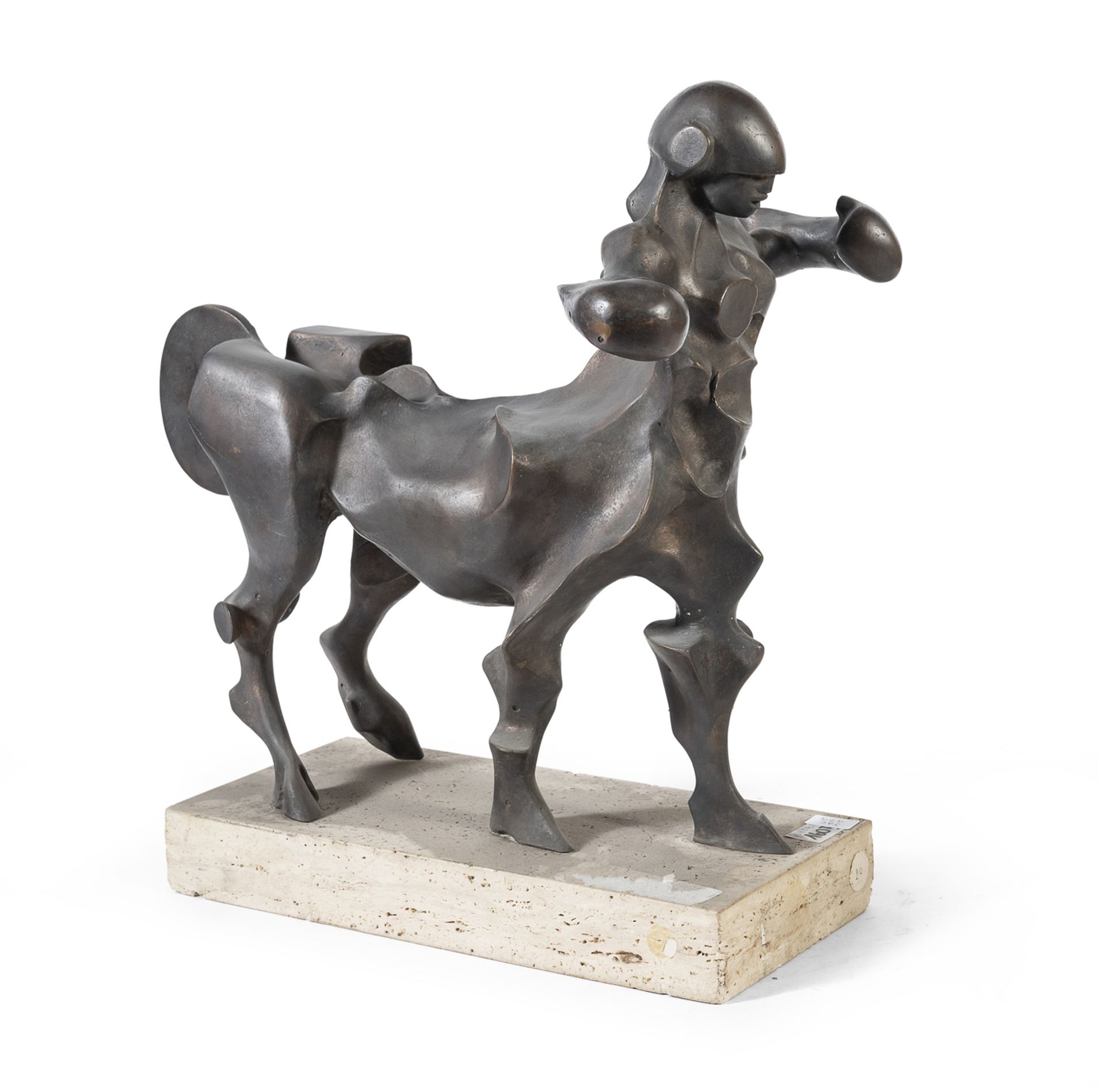 BRONZE CENTAUR SCULPTURE BY CARLO QUATTRUCCI 1979 - Image 2 of 2