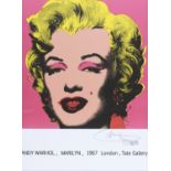 TATE GALLERY POSTER OF MARILYN BY ANDY WARHOL 1976