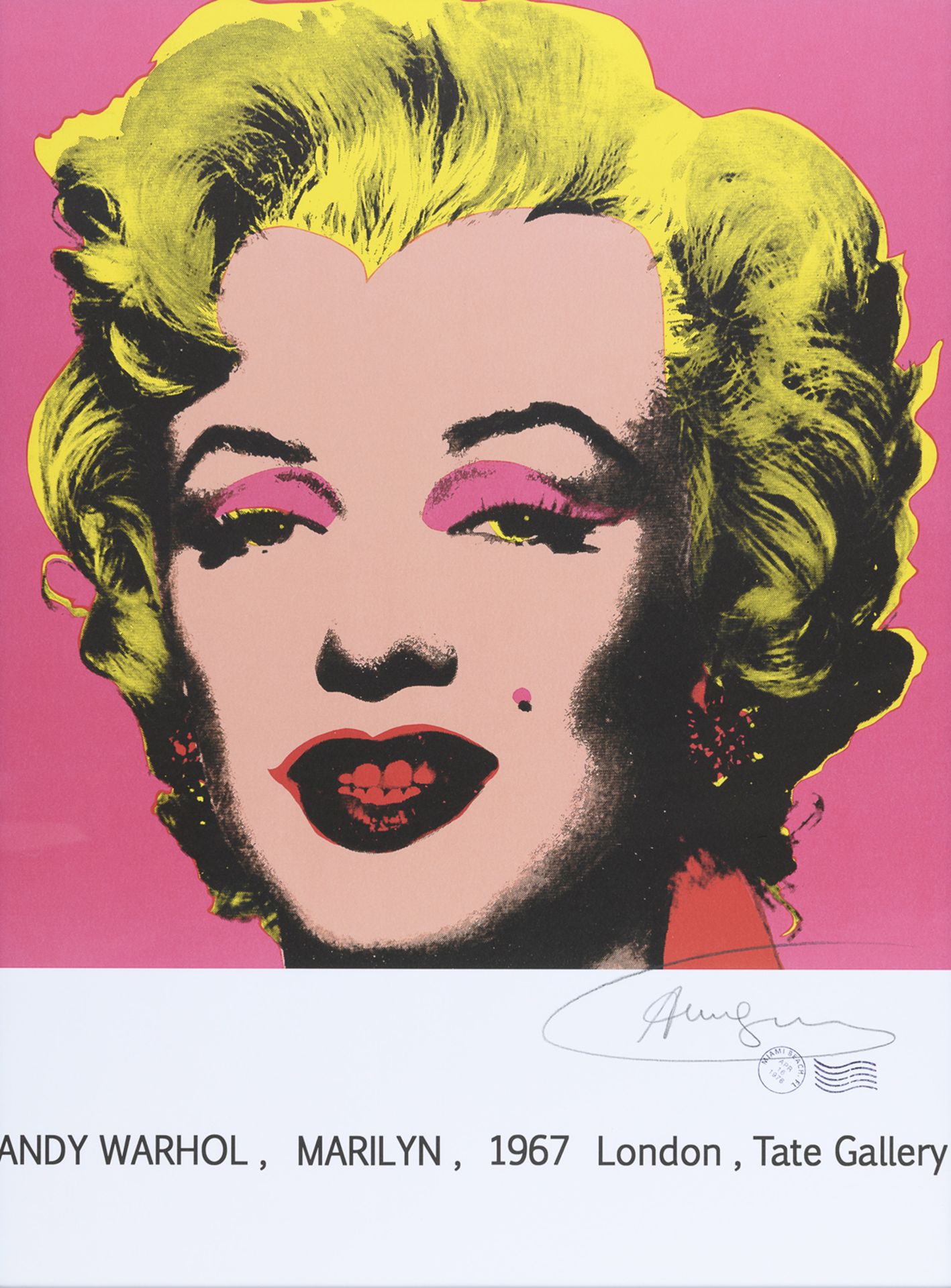 TATE GALLERY POSTER OF MARILYN BY ANDY WARHOL 1976