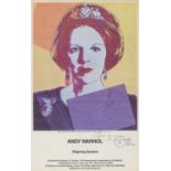 FOUR POSTERS ANDY WARHOL EXHIBITION NEW YORK CASTLES 1985