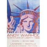 EXHIBITION POSTER PARIS BY ANDY WARHOL 1986